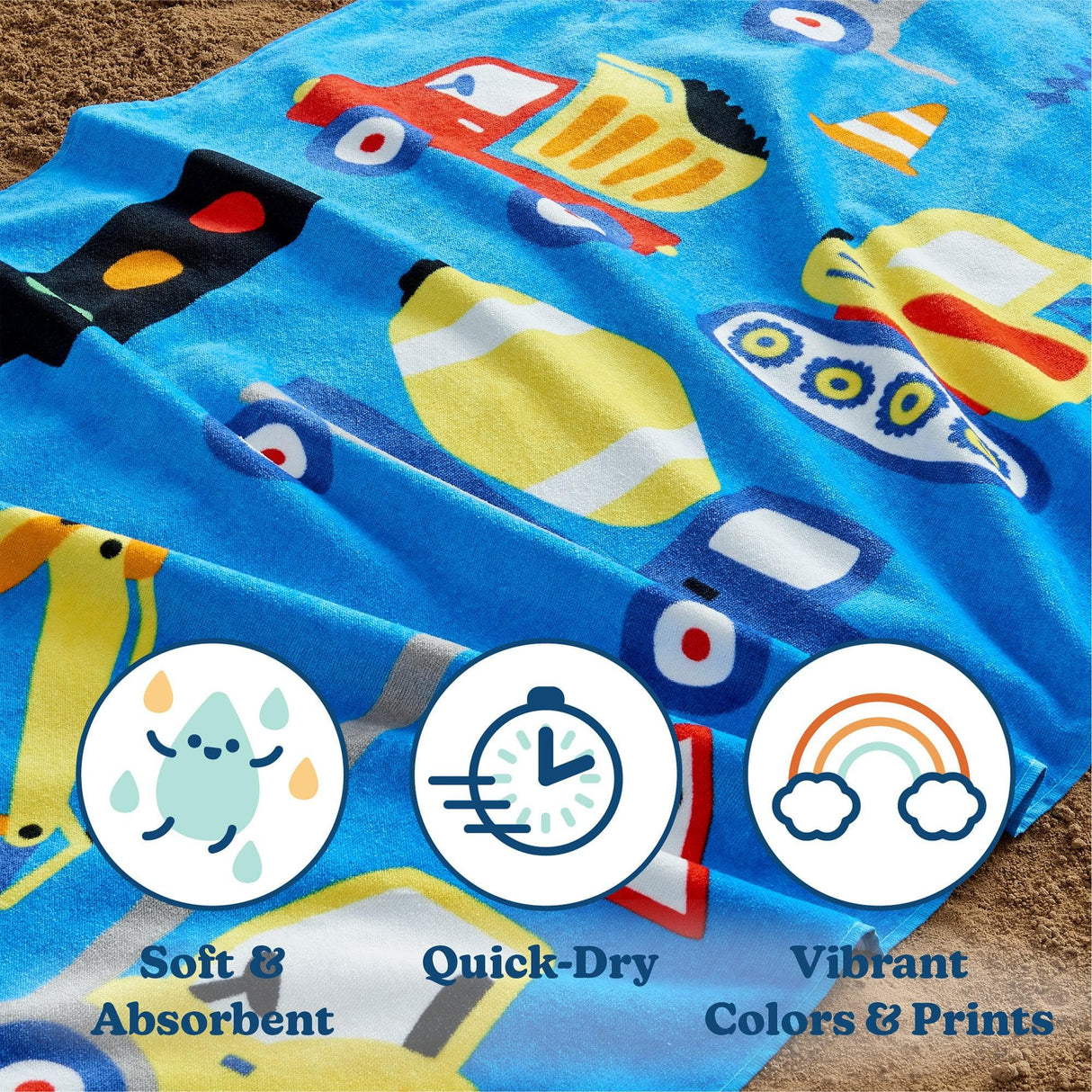 Vibrant Kids Beach Towel - Keilani Collection