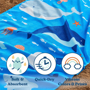 Vibrant Kids Beach Towel - Keilani Collection