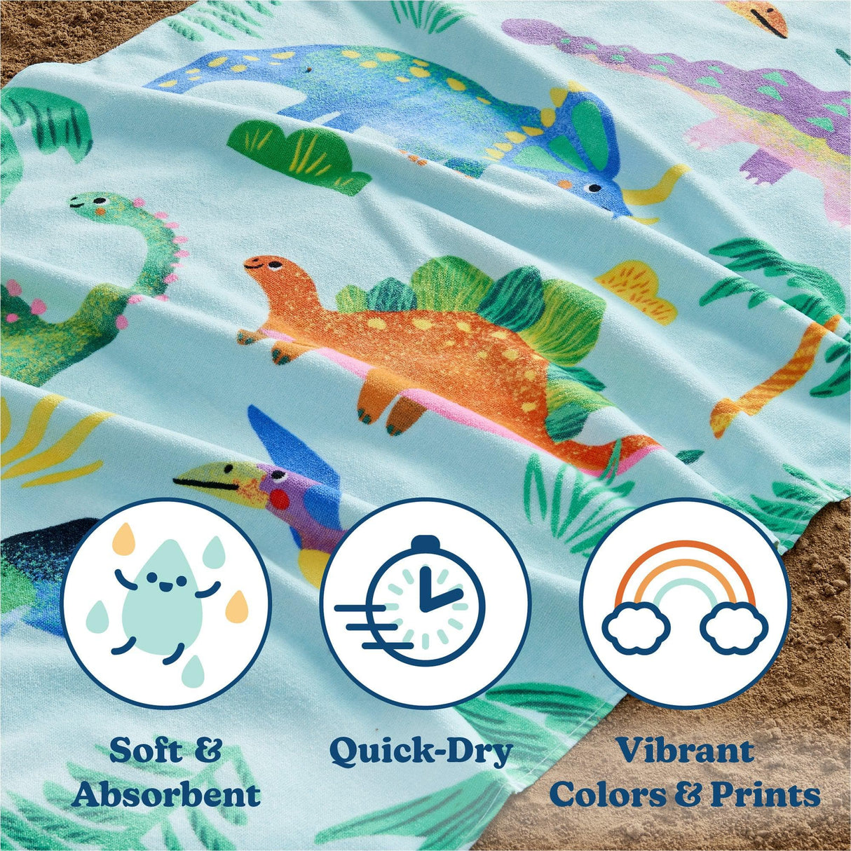 Vibrant Kids Beach Towel - Keilani Collection