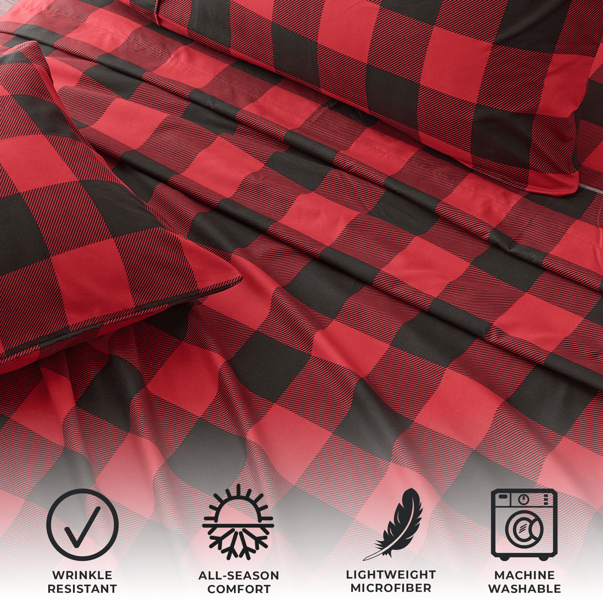 4 Piece Microfiber Sheet Set - Baylor Collection