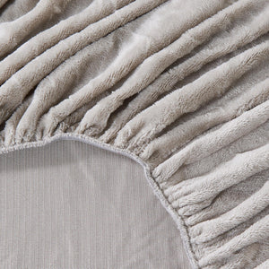 Solid Plush Fitted Sheet - Velvet Luxe Collection