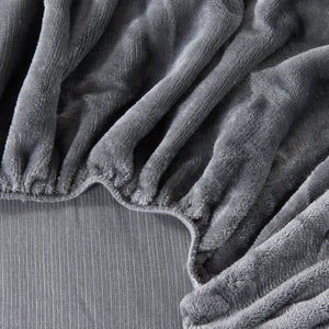 Solid Plush Fitted Sheet - Velvet Luxe Collection