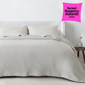 100% Cotton Waffle Weave Blanket - Mikala Collection