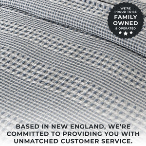 100% Cotton Waffle Weave Textured Blanket - Cecilia Collection