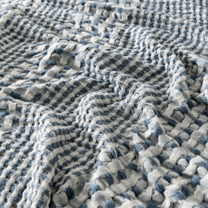 100% Cotton Waffle Weave Textured Blanket - Cecilia Collection