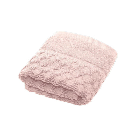 greatbayhome Washcloth / Pink Cotton Diamond Waffle Weave Bath Towel Set - Grayson Collection Cotton Diamond Waffle Weave Bath Towel Set | Grayson Collection by Great Bay Home