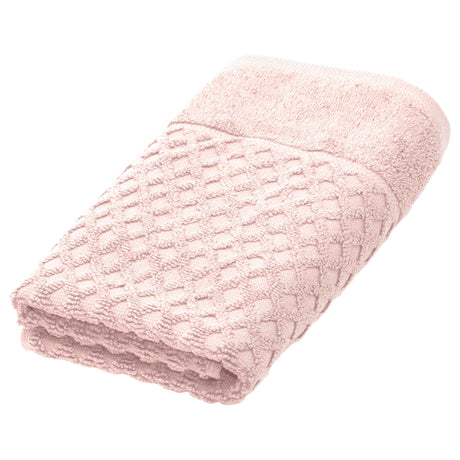 greatbayhome Hand Towel / Pink Cotton Diamond Waffle Weave Bath Towel Set - Grayson Collection Cotton Diamond Waffle Weave Bath Towel Set | Grayson Collection by Great Bay Home
