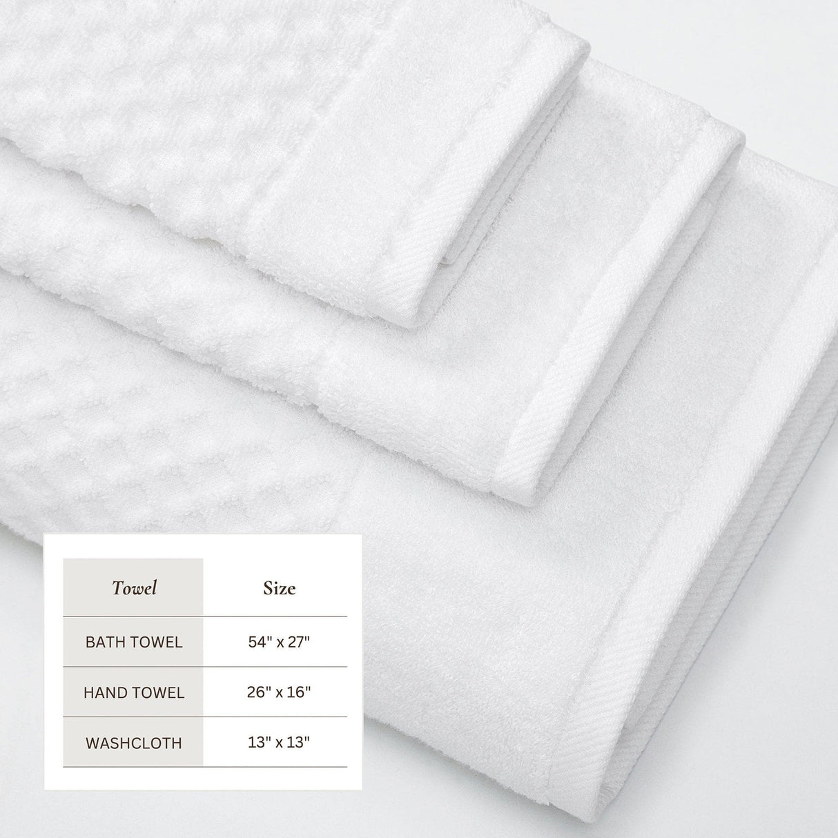 greatbayhome Cotton Diamond Waffle Weave Bath Towel Set - Grayson Collection Cotton Diamond Waffle Weave Bath Towel Set | Grayson Collection by Great Bay Home