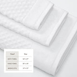greatbayhome Cotton Diamond Waffle Weave Bath Towel Set - Grayson Collection Cotton Diamond Waffle Weave Bath Towel Set | Grayson Collection by Great Bay Home