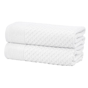 Cotton Diamond Waffle Weave Bath Towel Set - Grayson Collection