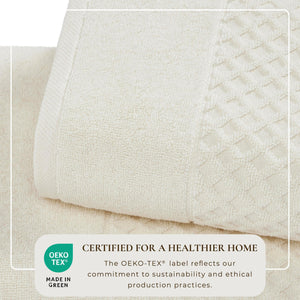 Cotton Diamond Waffle Weave Bath Towel Set - Grayson Collection