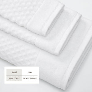Cotton Diamond Waffle Weave Bath Towel Set - Grayson Collection