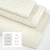 greatbayhome Cotton Diamond Waffle Weave Bath Towel Set - Grayson Collection Cotton Diamond Waffle Weave Bath Towel Set | Grayson Collection by Great Bay Home