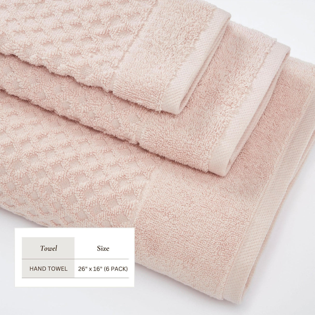greatbayhome Cotton Diamond Waffle Weave Bath Towel Set - Grayson Collection Cotton Diamond Waffle Weave Bath Towel Set | Grayson Collection by Great Bay Home