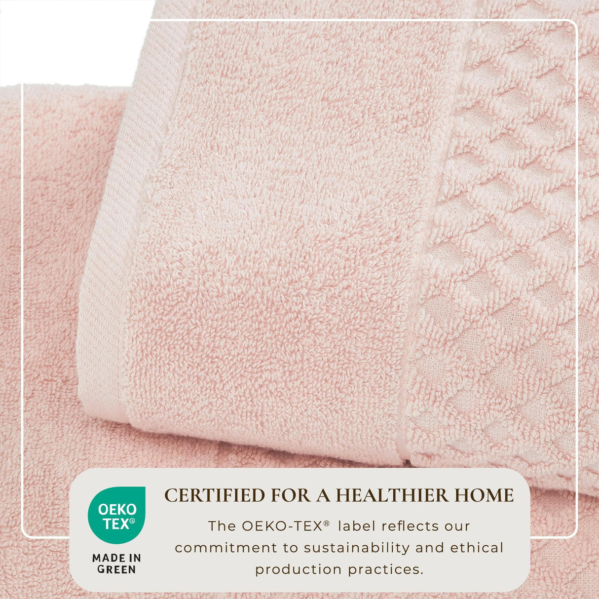 greatbayhome Cotton Diamond Waffle Weave Bath Towel Set - Grayson Collection Cotton Diamond Waffle Weave Bath Towel Set | Grayson Collection by Great Bay Home