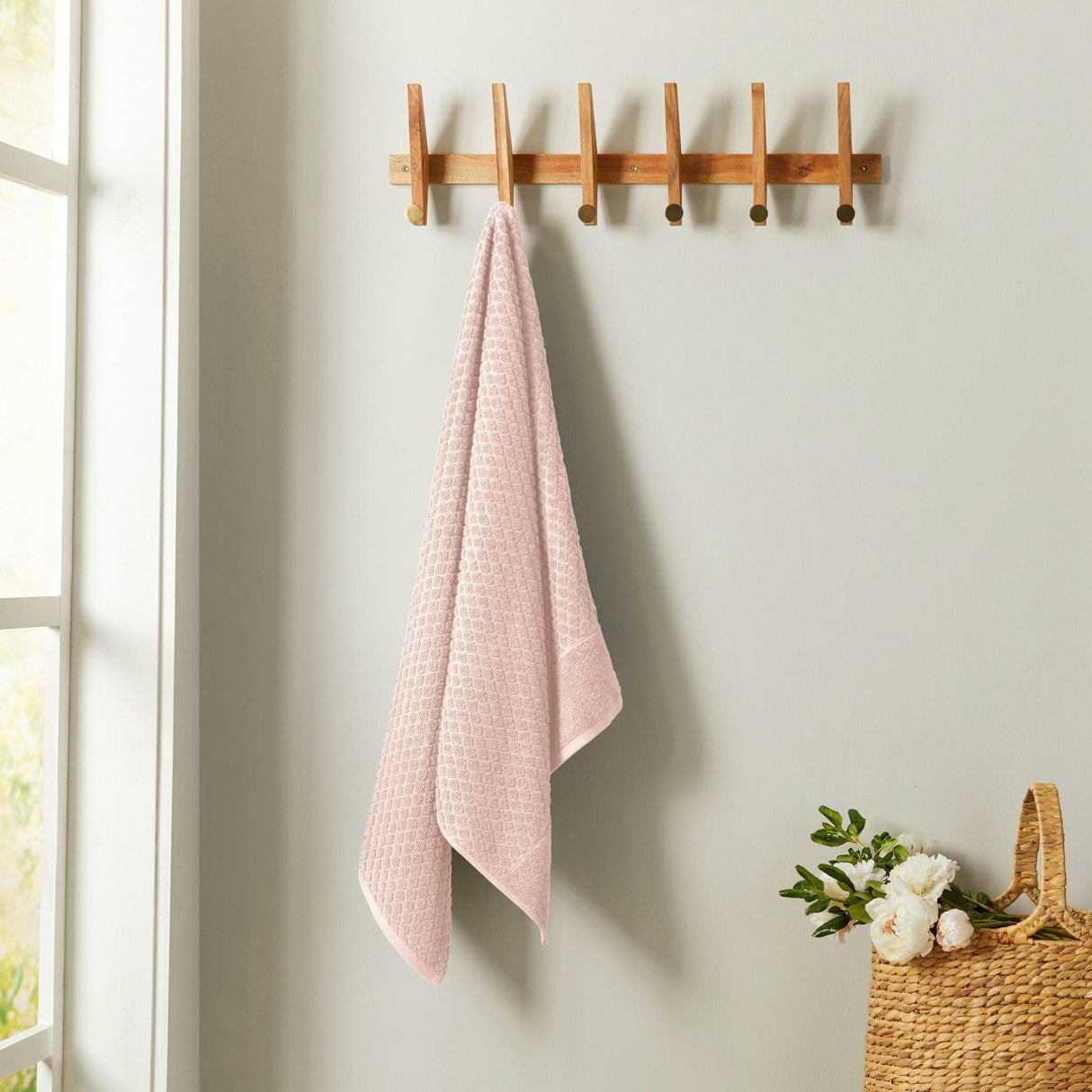 greatbayhome Cotton Diamond Waffle Weave Bath Towel Set - Grayson Collection Cotton Diamond Waffle Weave Bath Towel Set | Grayson Collection by Great Bay Home