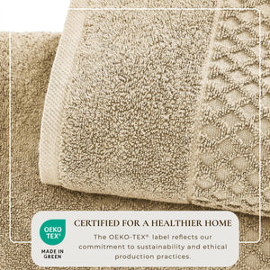 Cotton Diamond Waffle Weave Bath Towel Set - Grayson Collection