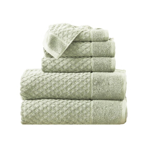Cotton Diamond Waffle Weave Bath Towel Set - Grayson Collection