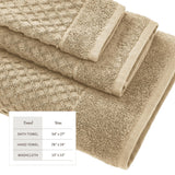 greatbayhome Cotton Diamond Waffle Weave Bath Towel Set - Grayson Collection Cotton Diamond Waffle Weave Bath Towel Set | Grayson Collection by Great Bay Home