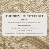 greatbayhome Cotton Diamond Waffle Weave Bath Towel Set - Grayson Collection Cotton Diamond Waffle Weave Bath Towel Set | Grayson Collection by Great Bay Home
