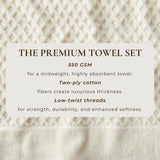 greatbayhome Cotton Diamond Waffle Weave Bath Towel Set - Grayson Collection Cotton Diamond Waffle Weave Bath Towel Set | Grayson Collection by Great Bay Home