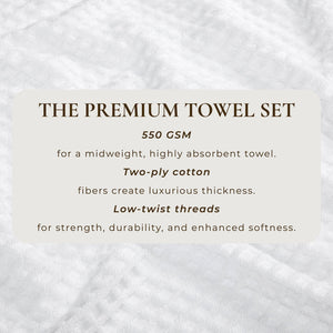 Cotton Diamond Waffle Weave Bath Towel Set - Grayson Collection