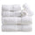 greatbayhome 6 Piece Set / White Cotton Terry Bath Towel Set - Cooper Collection Cotton Terry Quick Dry Bath Towels | Cooper Collection by Great Bay Home