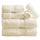 greatbayhome 6 Piece Set / Ivory Cotton Terry Bath Towel Set - Cooper Collection Cotton Terry Quick Dry Bath Towels | Cooper Collection by Great Bay Home