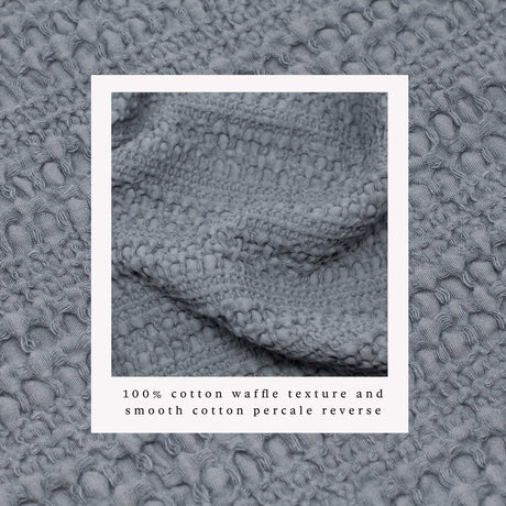 greatbayhome Duvet 100% Cotton Waffle Weave Duvet Set - Mattea Collection 100% Cotton Waffle Weave Duvet Set | Mattea Collection by Great Bay Home
