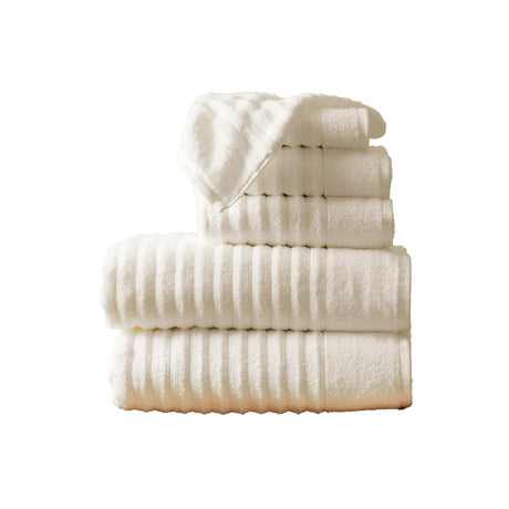 greatbayhome 6 Piece Set / Dune Luxury Cotton Towels - Karina Collection Luxury 100% Cotton Ribbed Bath Towels | Karina Collection by Great Bay Home