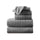 greatbayhome 6 Piece Set / Mid Grey Luxury Cotton Towels - Karina Collection Luxury 100% Cotton Ribbed Bath Towels | Karina Collection by Great Bay Home