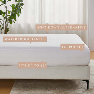 Waterproof Tencel Mattress Protector - Giavanna Collection