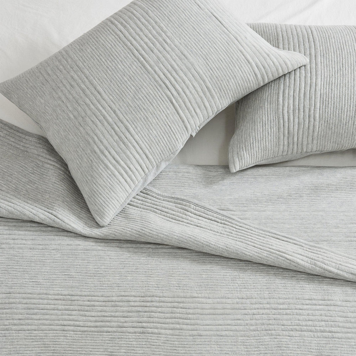 3 Piece Jersey Knit Quilt Set - Natalie Collection