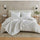 greatbayhome Quilts & Comforters King / White 3 Piece Jersey Knit Quilt Set - Natalie Collection Jersey Knit Heathered Quilt Set | Natalie Collection by Great Bay Home