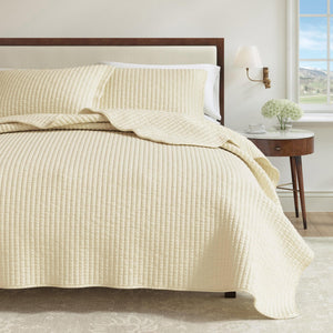 3-Piece Solid Quilt Set - Alicia Collection