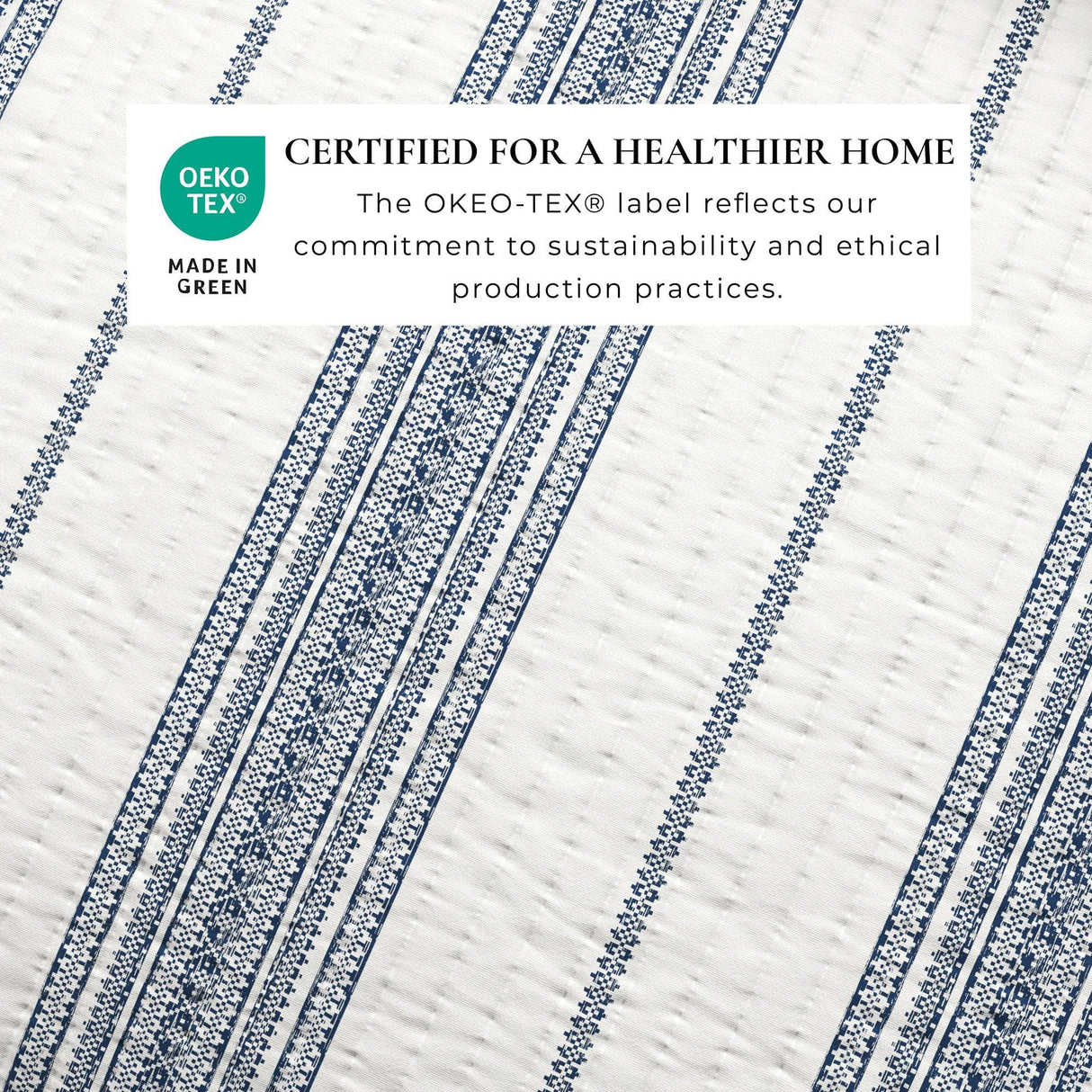 3-Piece Stripe Quilt - Wesley Collection