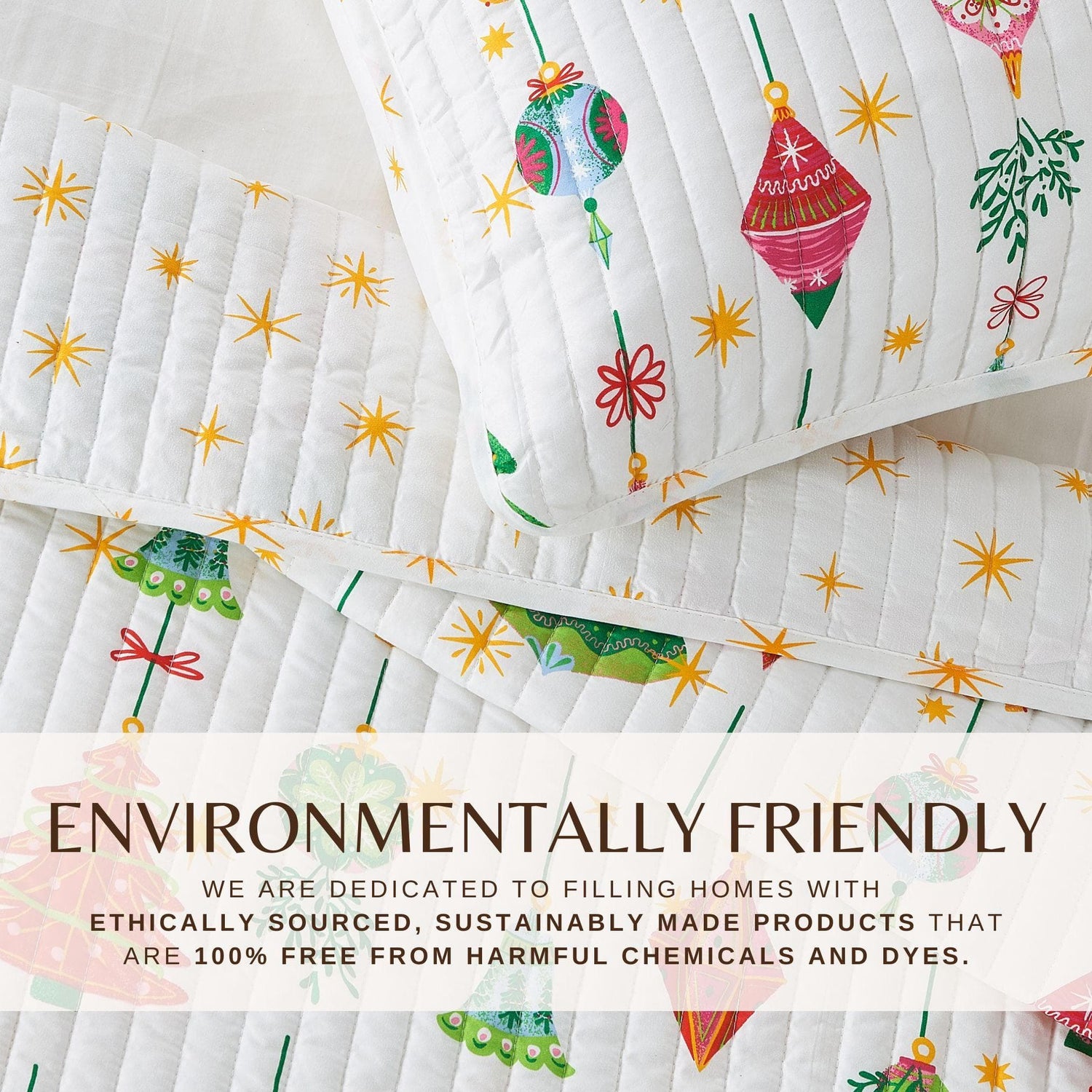 Colorful Holiday Quilt Set - Midnight Magic Collection