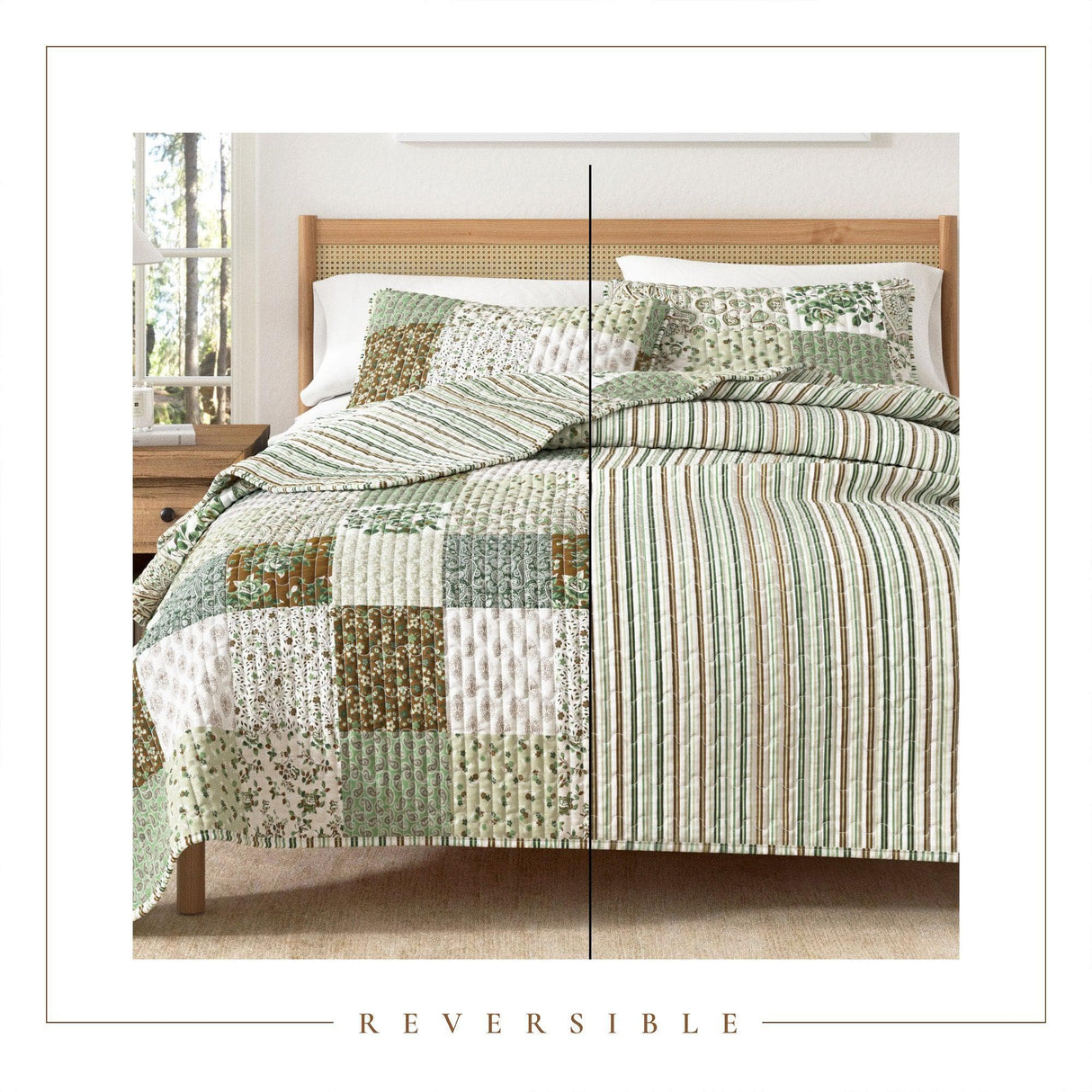 greatbayhome Quilts & Comforters Floral Patchwork Quilt Set - Damia Collection Floral Patchwork Quilt Set | Damia Collection by Great Bay Home