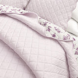 greatbayhome Quilts & Comforters Floral Print & Scallopeded Edge Cotton Quilt Set - Sandie Collection Spring Petals Scalloped Cotton Quilt Set | Sandie Collection by Great Bay Home