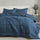 greatbayhome Quilts & Comforters King / California King / Navy Solid Reversible Comforter Set - Odette Collection Reversible Comforter Set | Odette Collection by Great Bay Home