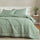 greatbayhome Quilts & Comforters King / California King / Sage Solid Reversible Comforter Set - Odette Collection Reversible Comforter Set | Odette Collection by Great Bay Home
