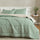 greatbayhome Quilts & Comforters King / California King / Sage Solid / Sand Solid Reversible Comforter Set - Odette Collection Reversible Comforter Set | Odette Collection by Great Bay Home