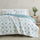greatbayhome Quilts & Comforters King / California King / White Sage Floral Print / Sage White Floral Print Reversible Comforter Set - Odette Collection Reversible Comforter Set | Odette Collection by Great Bay Home