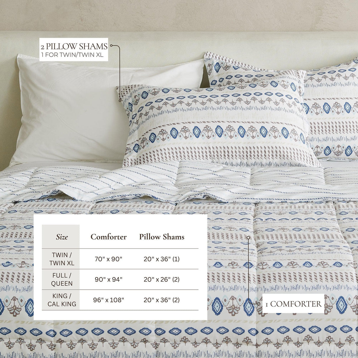 greatbayhome Quilts & Comforters Reversible Comforter Set - Odette Collection Reversible Comforter Set | Odette Collection by Great Bay Home