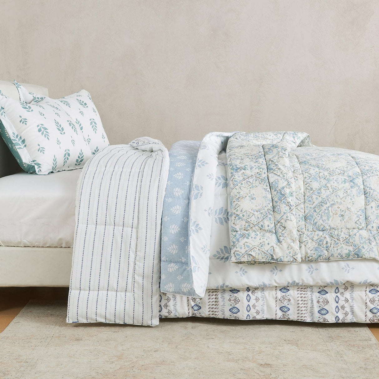 greatbayhome Quilts & Comforters Reversible Comforter Set - Odette Collection Reversible Comforter Set | Odette Collection by Great Bay Home