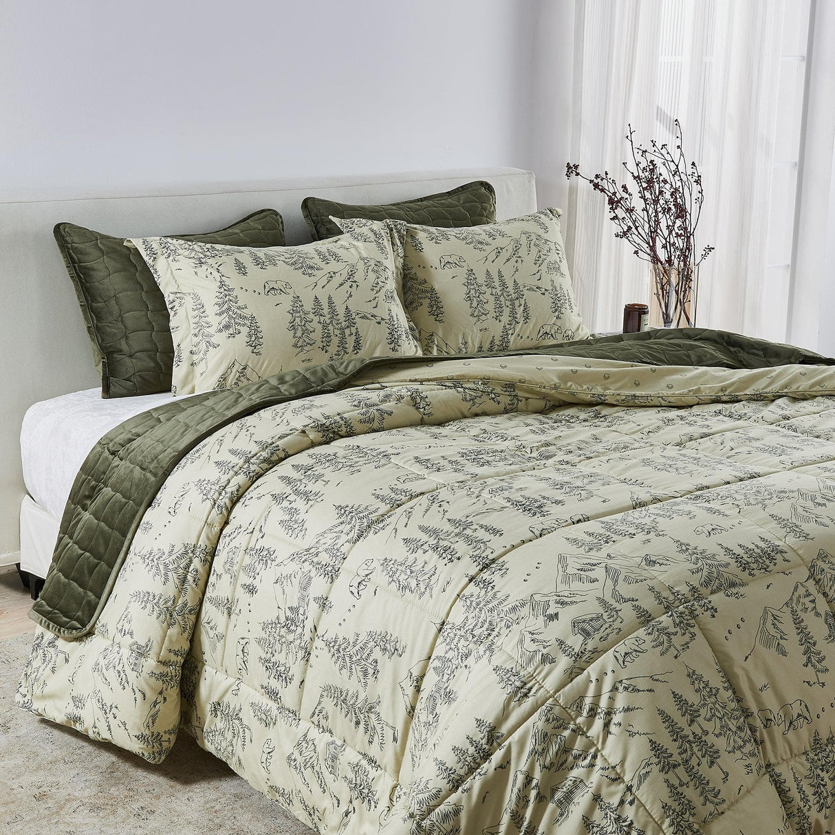 Reversible Winter Comforter Set - Odette Collection