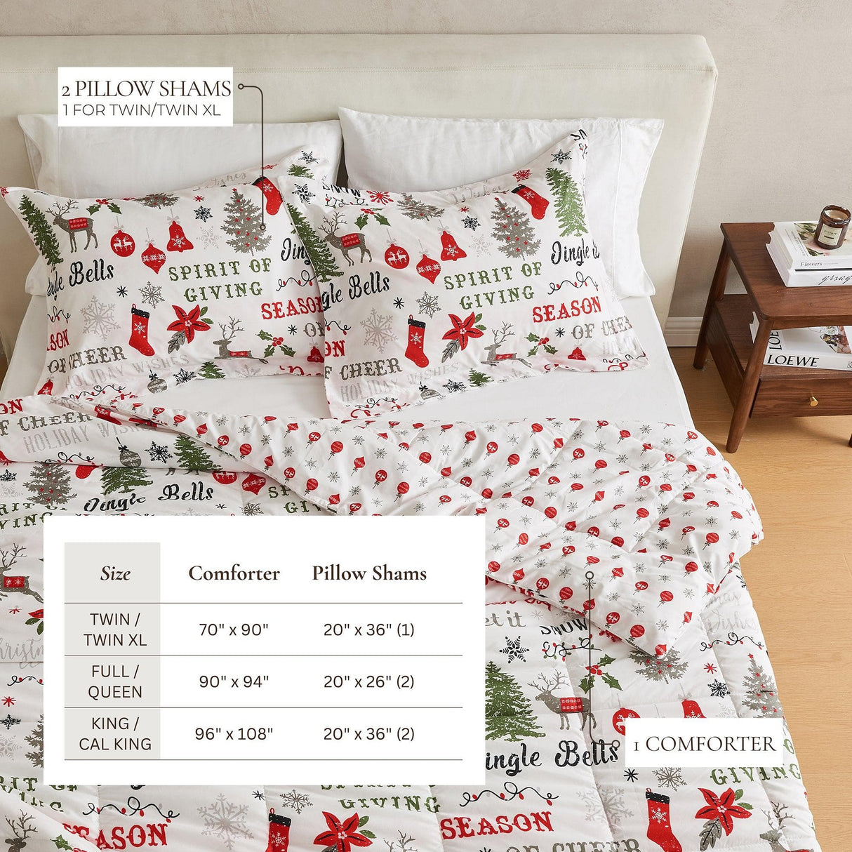 Reversible Winter Comforter Set - Odette Collection