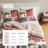 Reversible Christmas Comforter and Sham Set - Holiday / Lodge Odette Collection
