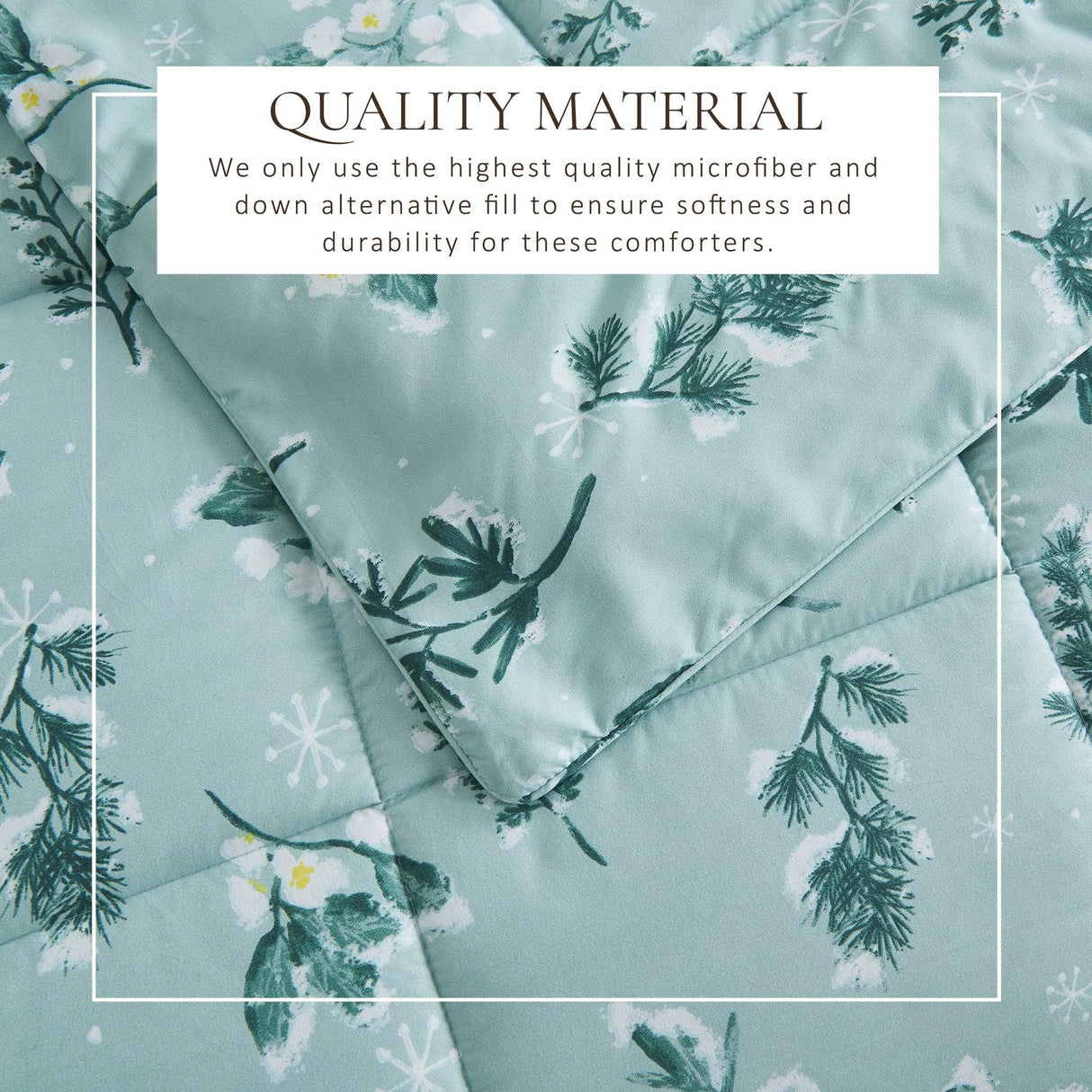 Reversible Christmas Comforter and Sham Set - Holiday / Lodge Odette Collection