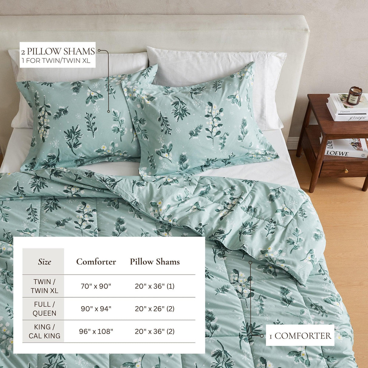 Reversible Winter Comforter Set - Odette Collection